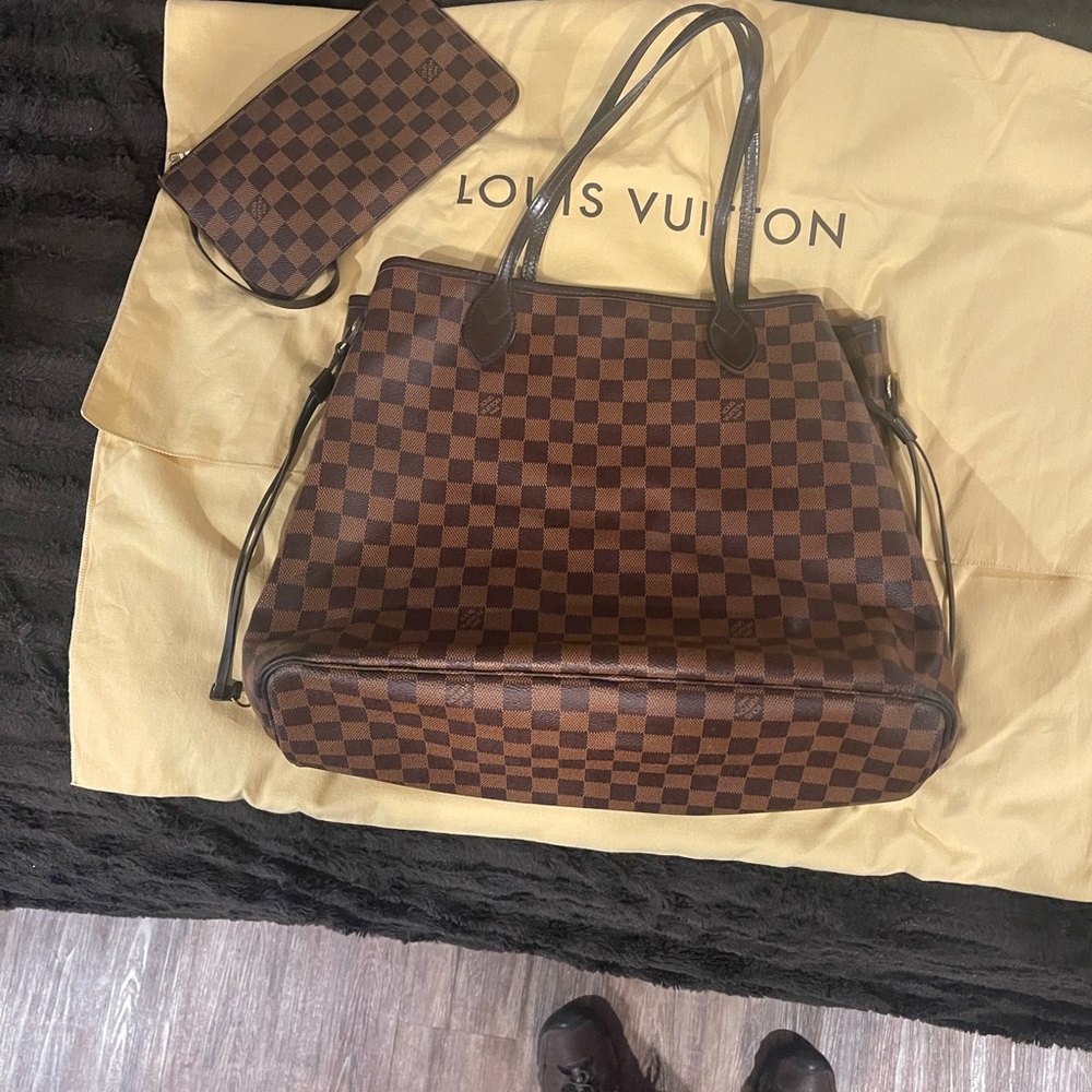 Louis Vuitton Red Striped Interior Tote